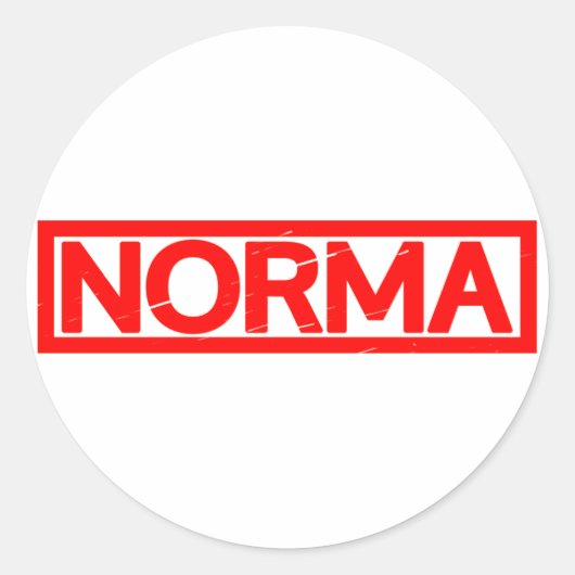 Sticker Rond Timbre Norma (Devant)