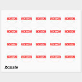 Sticker Rond Timbre Norton (Feuille)