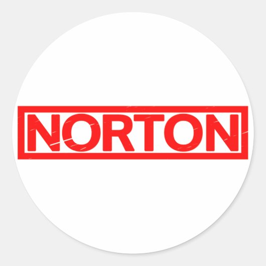 Sticker Rond Timbre Norton (Devant)