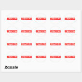 Sticker Rond Timbre Notable (Feuille)