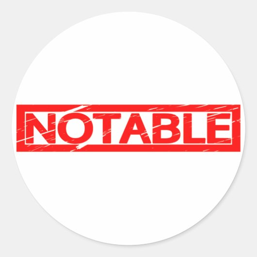 Sticker Rond Timbre Notable (Devant)