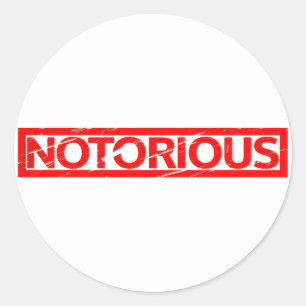 Sticker Rond Timbre notoire