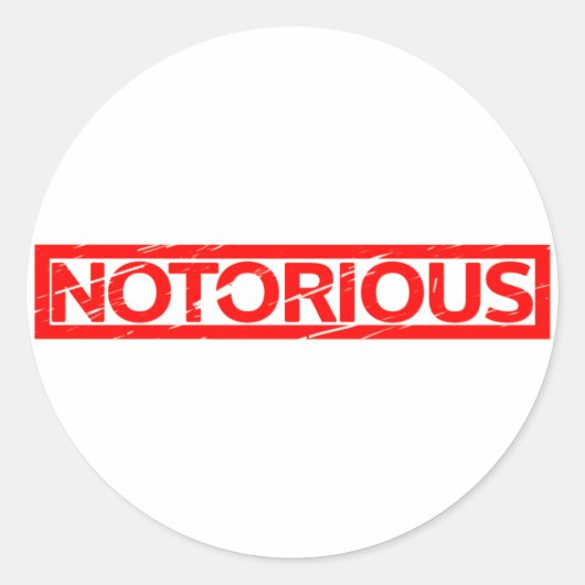 Sticker Rond Timbre notoire (Devant)