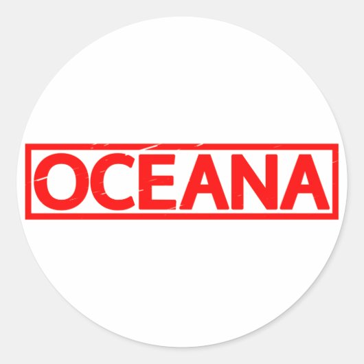 Sticker Rond Timbre Oceana (Devant)