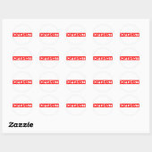 Sticker Rond Timbre optimiste (Feuille)