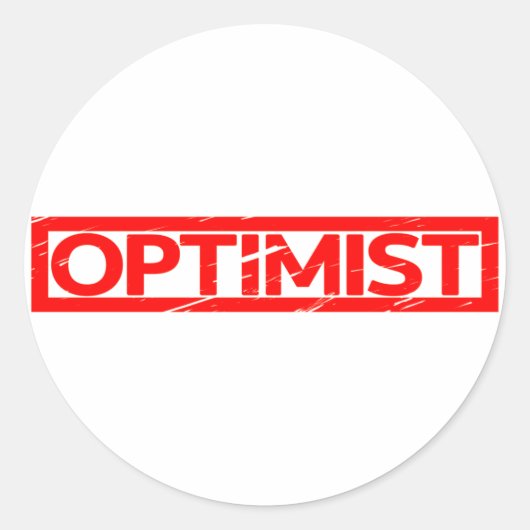 Sticker Rond Timbre optimiste (Devant)