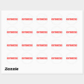 Sticker Rond Timbre optimiste (Feuille)