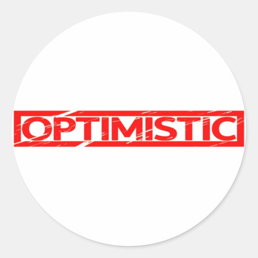 Sticker Rond Timbre optimiste (Devant)