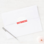 Sticker Rond Timbre optimiste (Enveloppe)