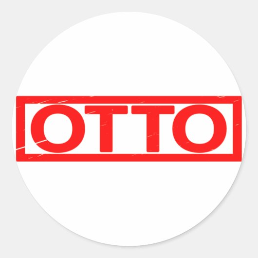 Sticker Rond Timbre Otto (Devant)