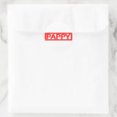 Sticker Rond Timbre Pappy (Sac)