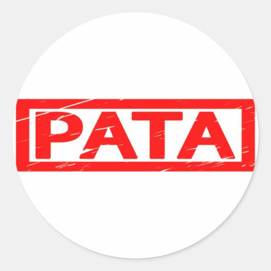 Sticker Rond Timbre Pata (Devant)