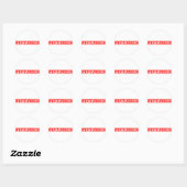 Sticker Rond Timbre Perturbé (Feuille)