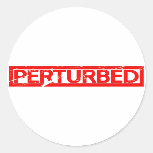 Sticker Rond Timbre Perturbé (Devant)