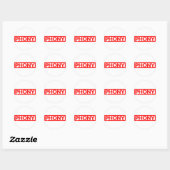 Sticker Rond Timbre phonique (Feuille)