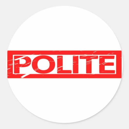 Sticker Rond Timbre poli (Devant)