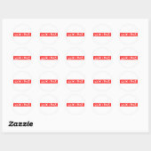 Sticker Rond Timbre Problème (Feuille)