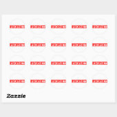 Sticker Rond Timbre Prophète (Feuille)