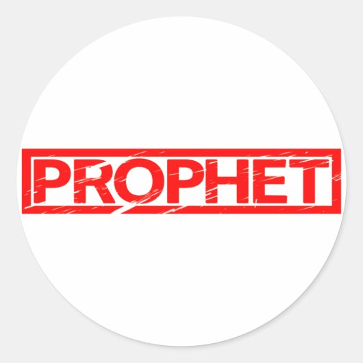 Sticker Rond Timbre Prophète (Devant)