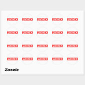 Sticker Rond Timbre Psycho (Feuille)