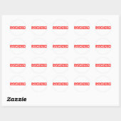 Sticker Rond Timbre Psychotique (Feuille)