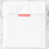 Sticker Rond Timbre Psychotique (Sac)