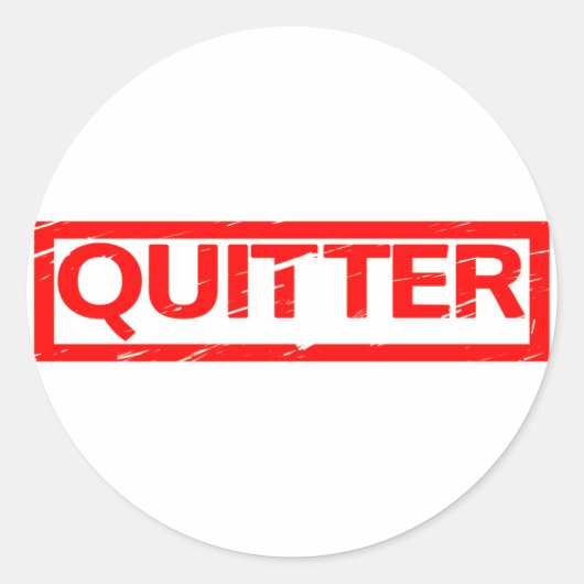 Sticker Rond Timbre Quitter (Devant)