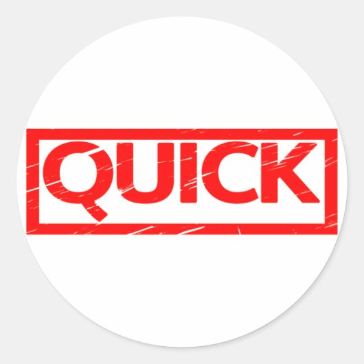 Sticker Rond Timbre rapide (Devant)