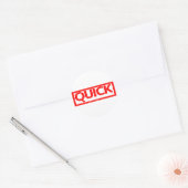 Sticker Rond Timbre rapide (Enveloppe)