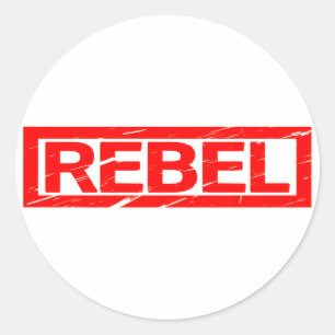 Sticker Rond Timbre rebelle
