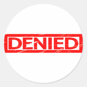 Sticker Rond Timbre refusé