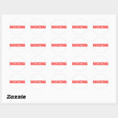 Sticker Rond Timbre répugnant (Feuille)