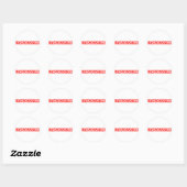 Sticker Rond Timbre responsable (Feuille)