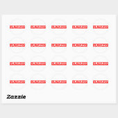 Sticker Rond Timbre sans défaut (Feuille)