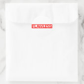 Sticker Rond Timbre sans défaut (Sac)