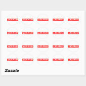 Sticker Rond Timbre sans peur (Feuille)