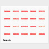 Sticker Rond Timbre Sidekick (Feuille)