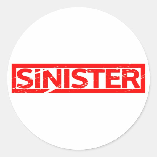 Sticker Rond Timbre sinistre (Devant)