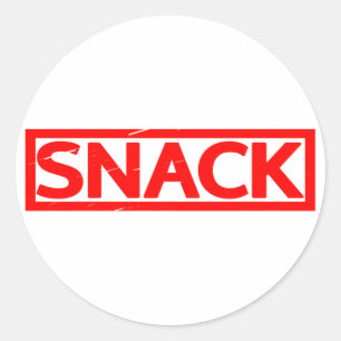 Sticker Rond Timbre Snack
