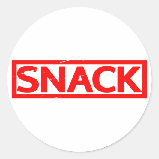 Sticker Rond Timbre Snack (Devant)
