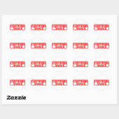 Sticker Rond Timbre Snack Certifié (Feuille)