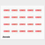 Sticker Rond Timbre solitaire (Feuille)
