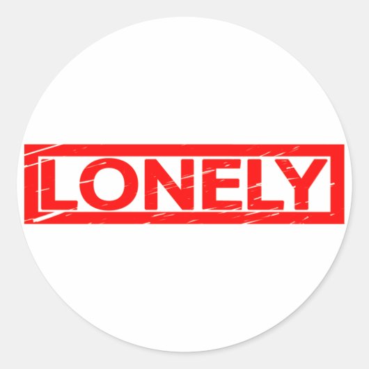 Sticker Rond Timbre solitaire (Devant)