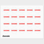 Sticker Rond Timbre sortant (Feuille)