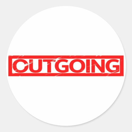 Sticker Rond Timbre sortant (Devant)