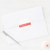 Sticker Rond Timbre sortant (Enveloppe)