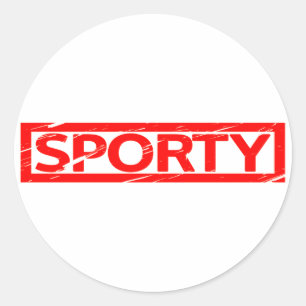Sticker Rond Timbre sportif