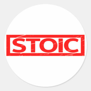 Sticker Rond Timbre stoïque