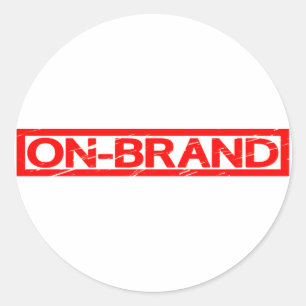 Sticker Rond Timbre sur la marque