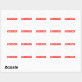 Sticker Rond Timbre surchargé (Feuille)